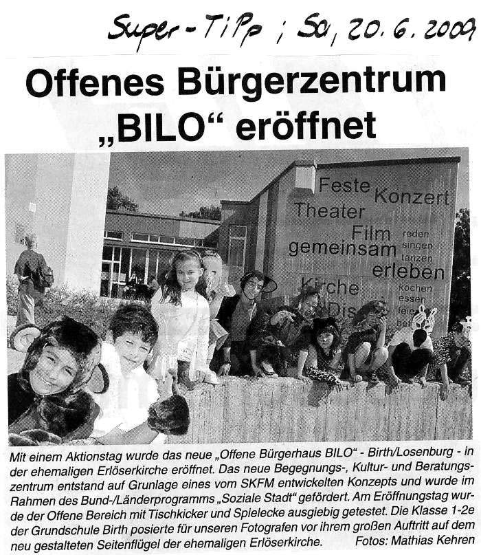 Bilo er&ouml;ffnet