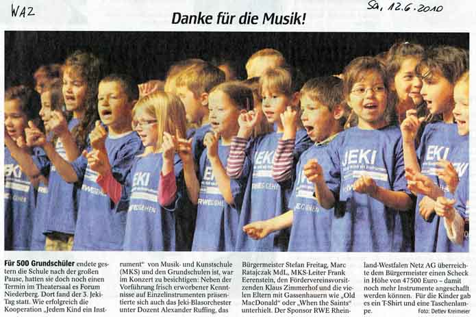 Danke f&uuml;r die Musik